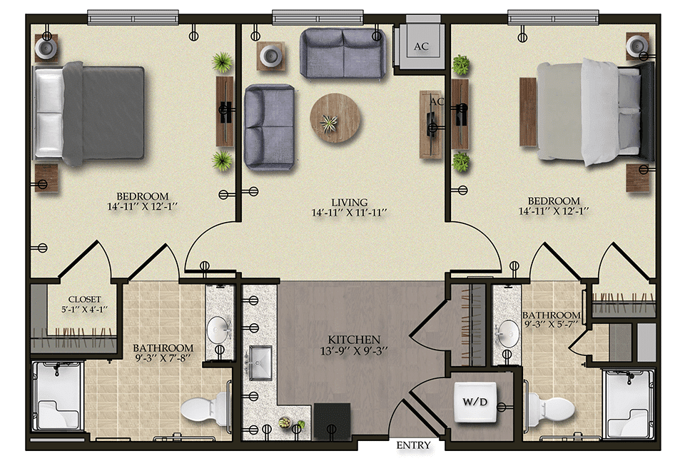 The Lurleen - Assisted Living floor plan
